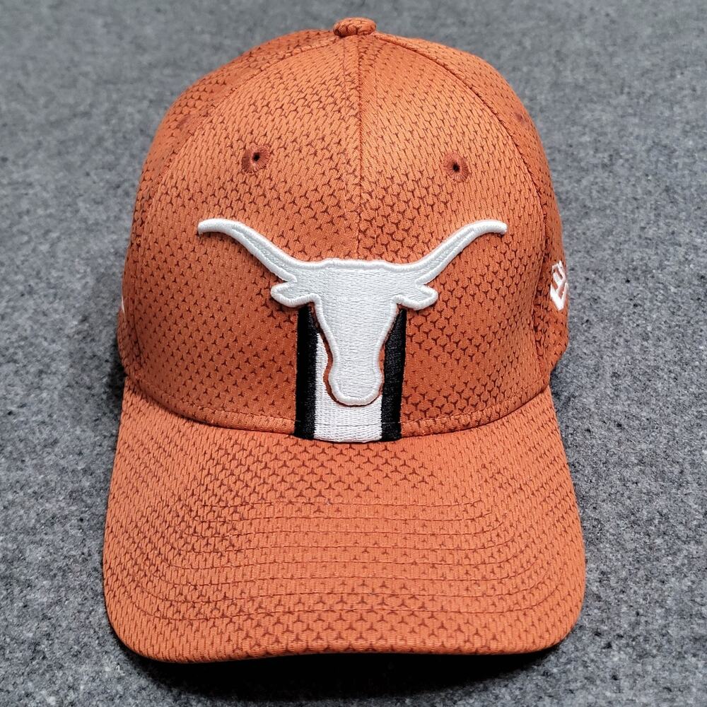 Texas Longhorns Hat Cap Mens Small Medium Burnt Orange New Era 39thirty Fitted*